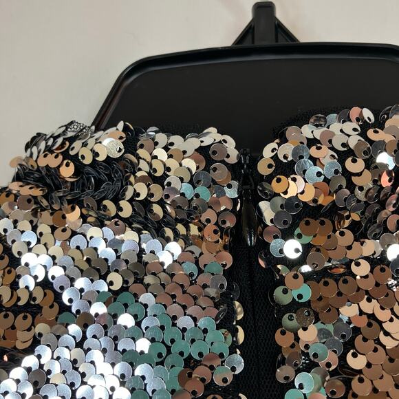 Clover and Sloane | Sequin Dress Sheath Mock Neck Midi Party Event NWT - Picture 8 of 8